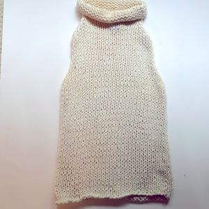 Sleeveless hand knit top. Small. 55% ramie, 45% cotton. Worn once.